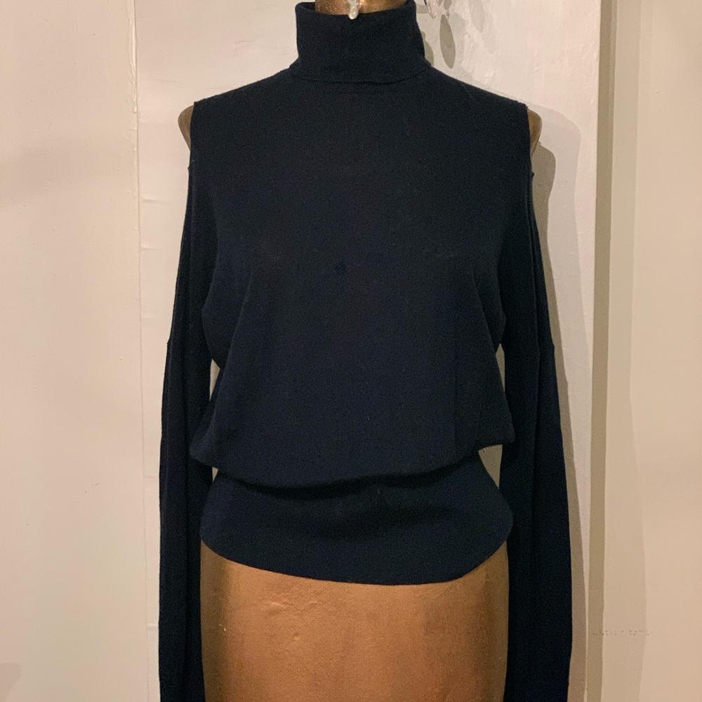 VINCE Open Shoulder Turtleneck